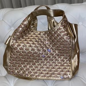 Brand new Valentino purse - gold and pink with Swarovski crystals